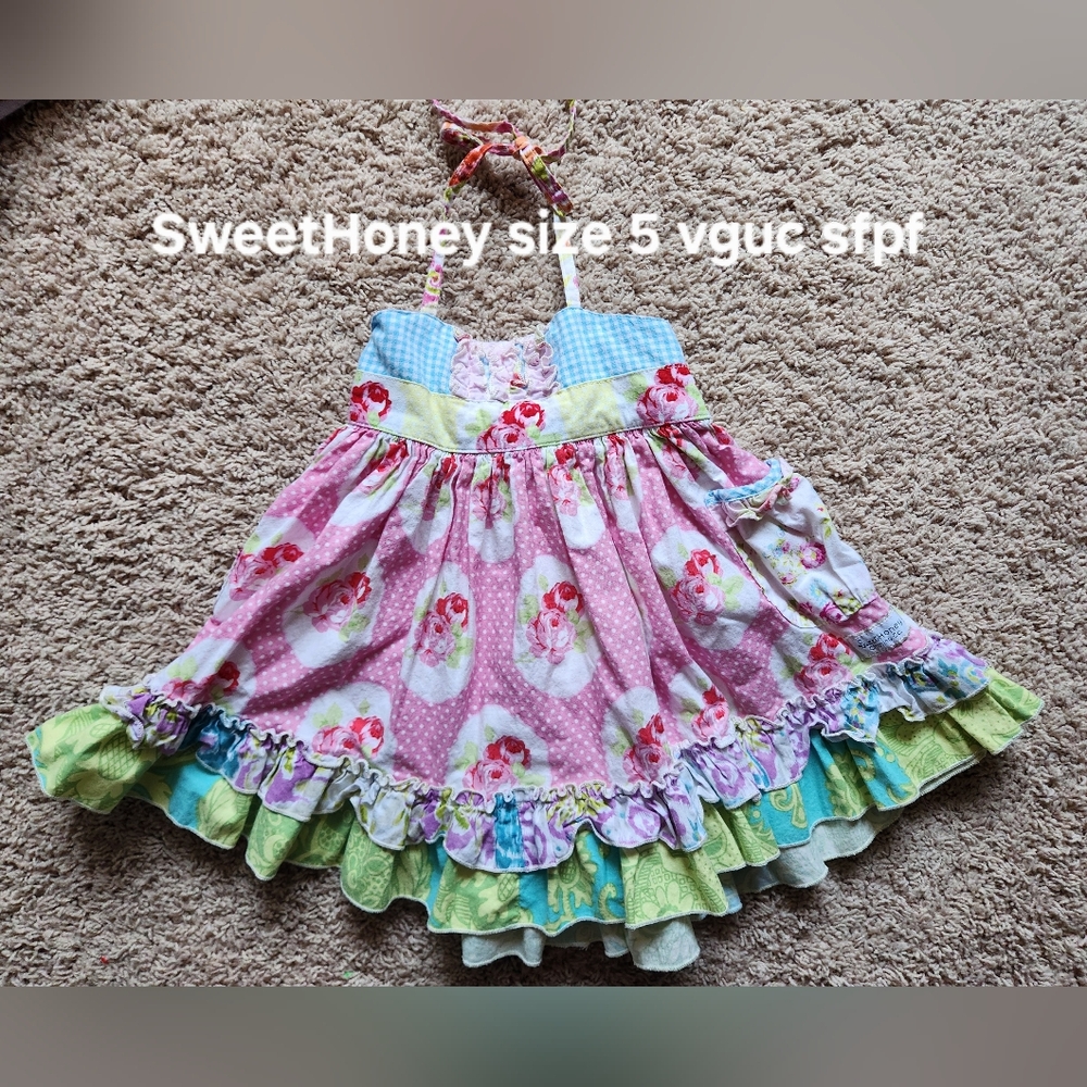 SweetHoney Multicolor Ruffled Dress